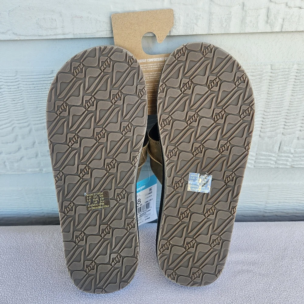 Reef Marbea SL Flip Flop Sandals Mens SZ 8 Comfort Water Friendly Bronze Brown